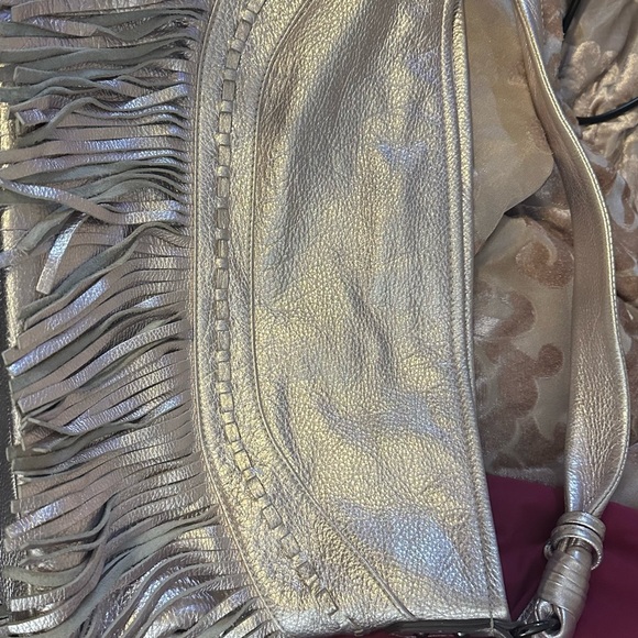 Fringe Pink Metallic Purse - Picture 3 of 5